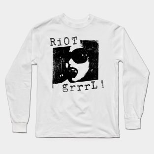 riot Grrrl t shirt punk Long Sleeve T-Shirt